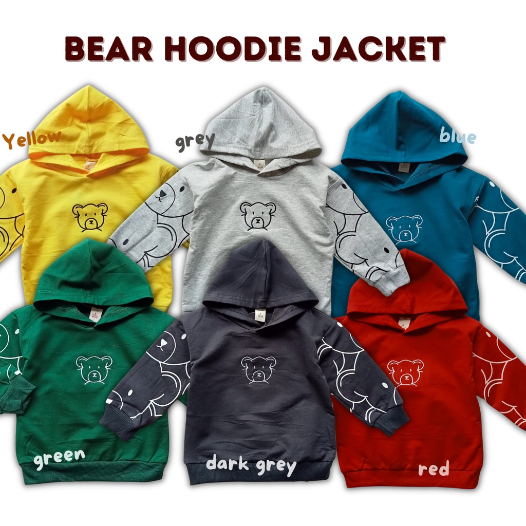 Jacket anak jaket balita anak laki laki 1- 4 tahun hoodie anak baby laki laki jaket import anak DINO HOODIE/ BEAR HOODIE