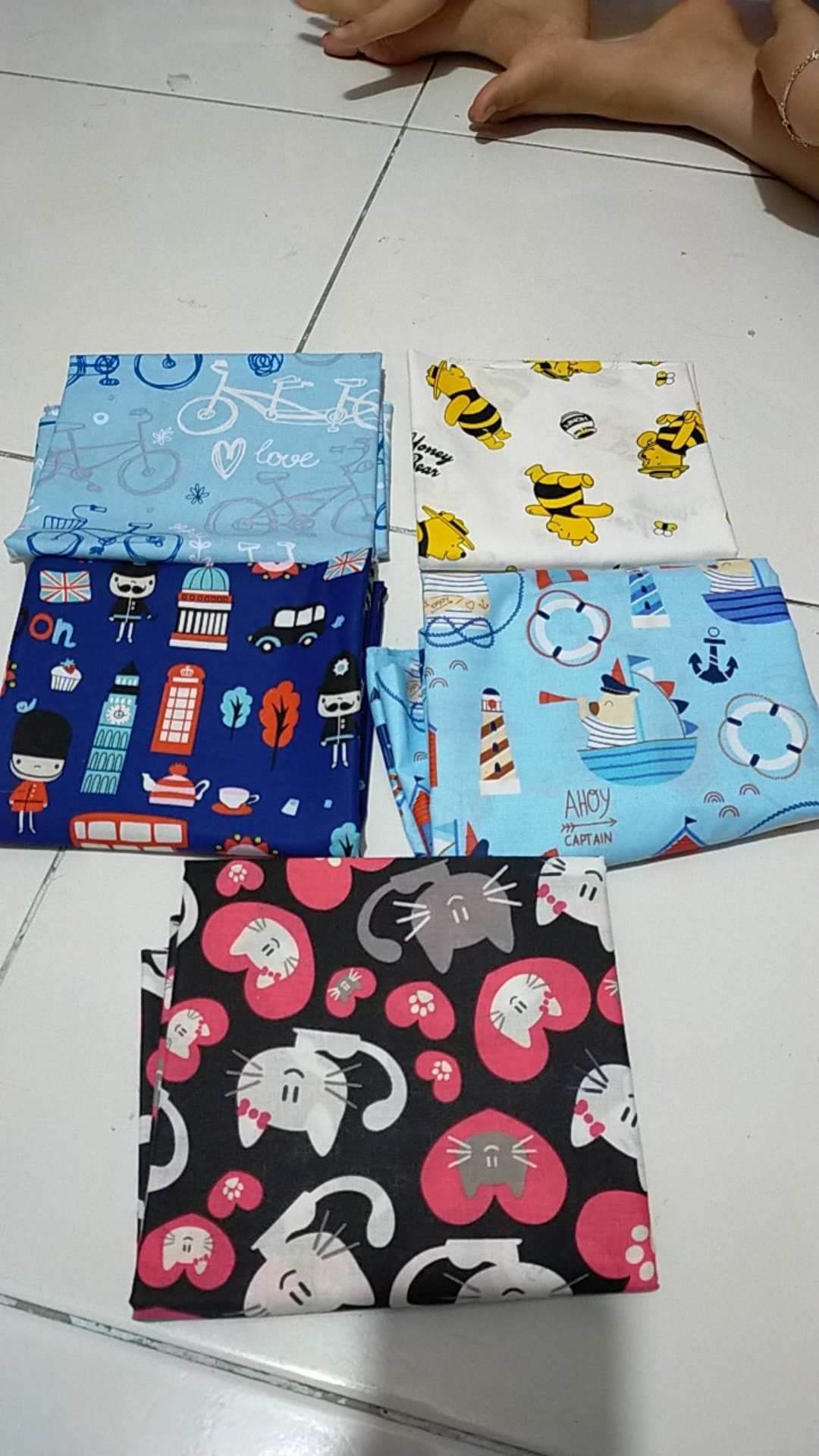 0,40 Kain Sprei Katun Lokal Meteran Ukuran 0,4m