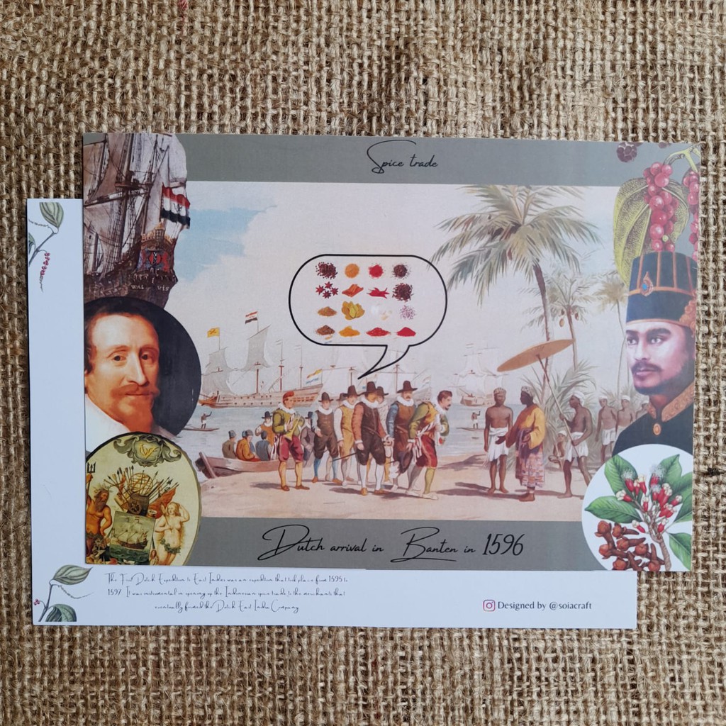 

Kartu Pos / Postcard / Postcrossing Indonesia - Sejarah Kedatangan Belanda di Indonesia