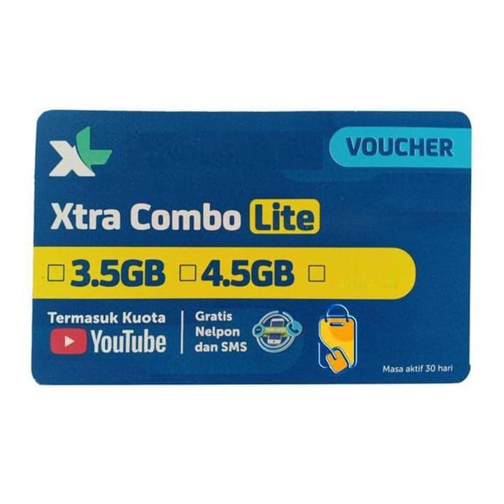 Best Seller XL 3,5GB Voucher Xtra Combo Lite Hybrid 3.5 GB data internet Murah