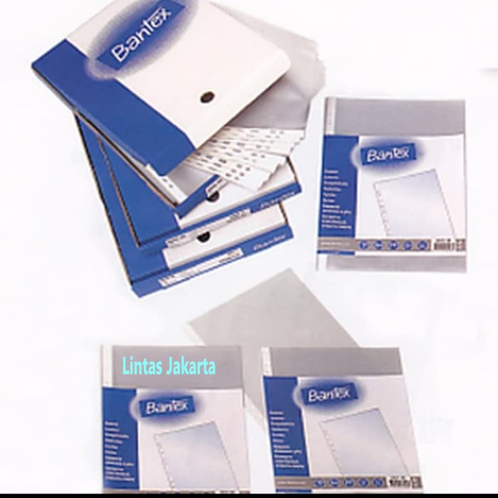 PP Pocket / Plastik Pocket / Sheet Protector Ukuran A4 Merk Bantex 2040 ( Isi 100 lembar )