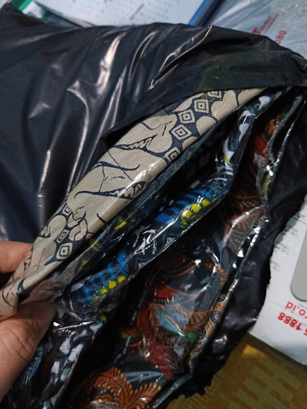 Kemeja Batik Lengan Panjang 021 Risna Batik Hrb0626 Hem Batik Murah Seno Sogan Bakung Padi Manggar