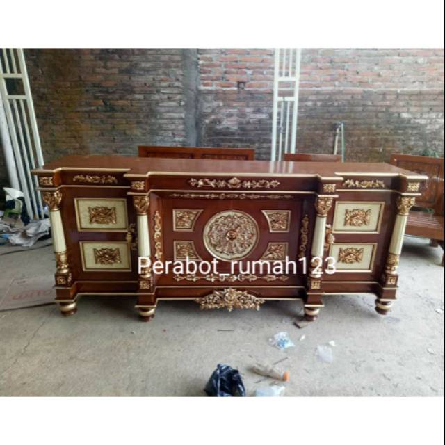 Buffet mewah nusantara ukiran jepara kayu jati