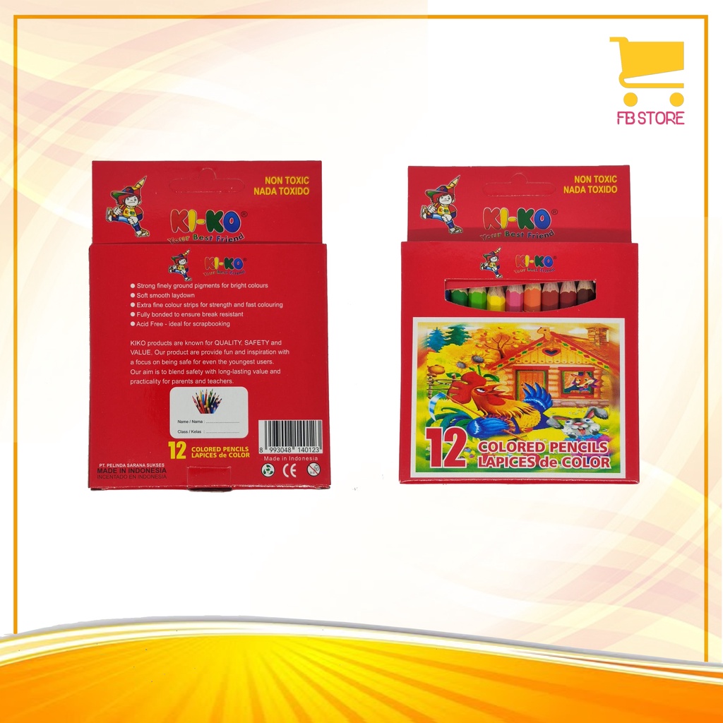 

Pensil Warna Kiko Pendek 12 Warna
