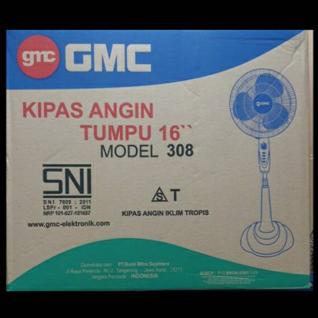 Kipas Angin GMC 16 inch Berdiri 307 / 308