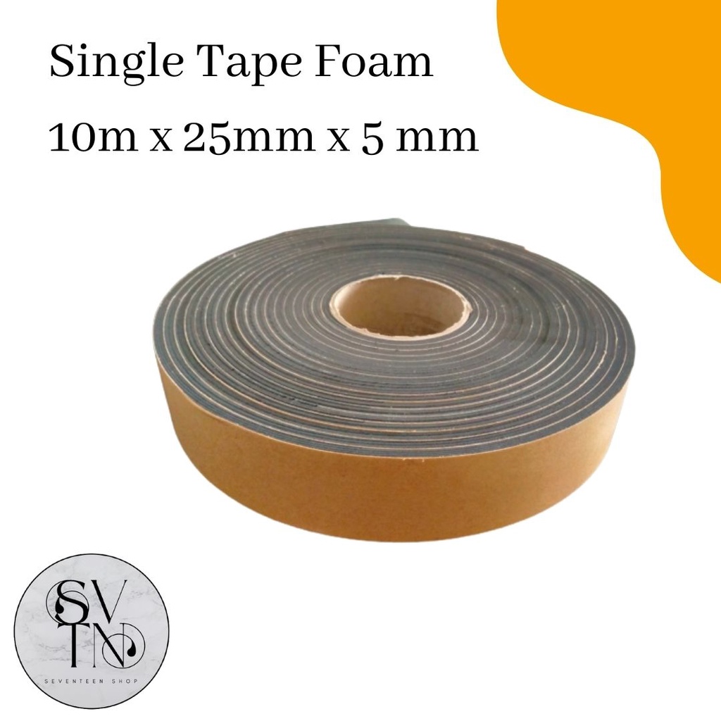 Single Tape Foam 10m x 25mm x5mm