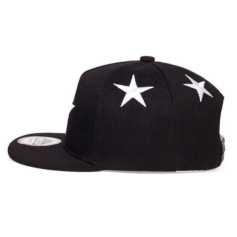 Topi baseball Motif Bordir pentagram 3D Bahan Katun Gaya hip hop Untuk Musim Semi