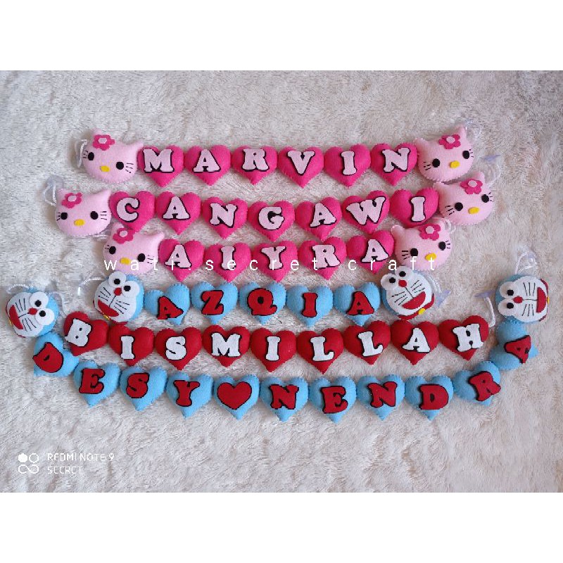 Hiasan kaca mobil gantungan mobil kain flanel Shopee 