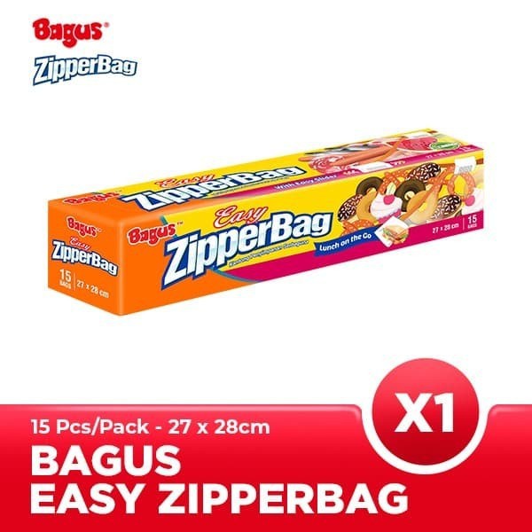 Bagus Easy Zipperbag 15's - 27 cm x 28 cm
