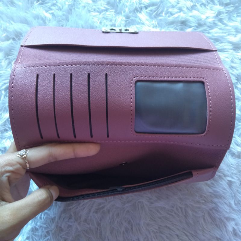 Dompet Wanita Lipat Polos Forever Young Originally from Korea Kode AI08