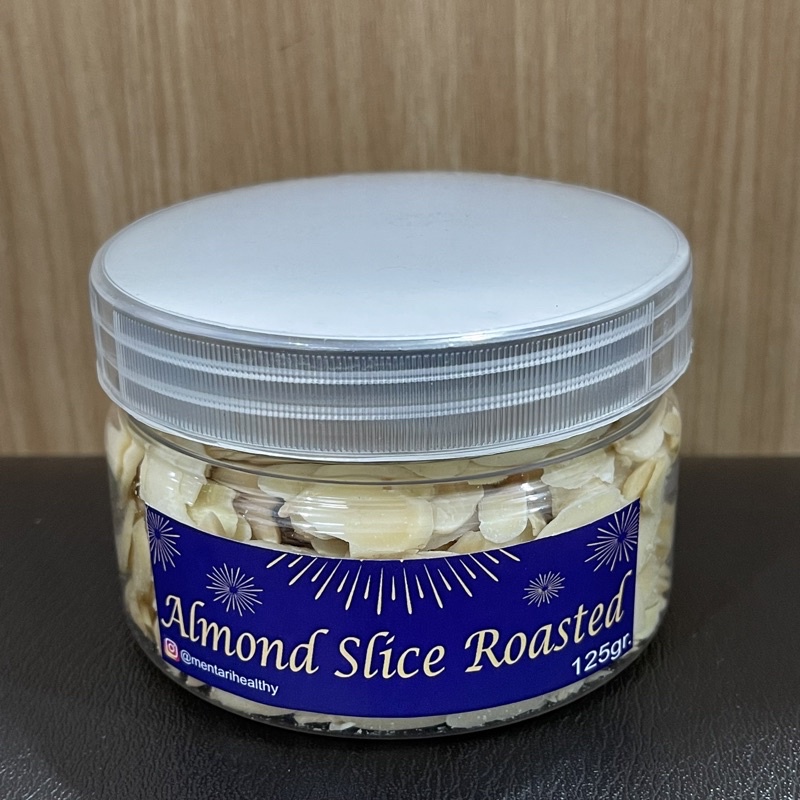 Roasted Almond Slice 125gr / Kacang Almond Iris Panggang 125gram ( Toples )