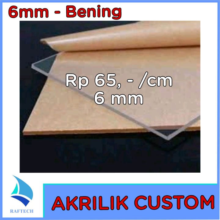 Akrilik Custom 6mm Bening Clear 6 mm Laser Cutting Marga Cipta