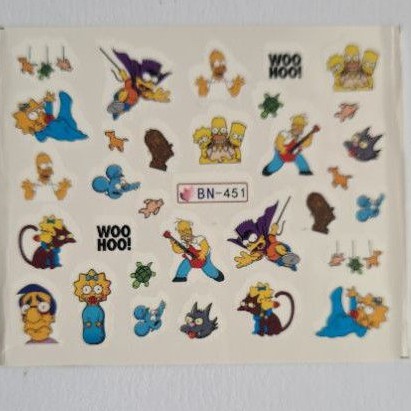 Stiker Kuku The Simpsons Water Decal Stikers