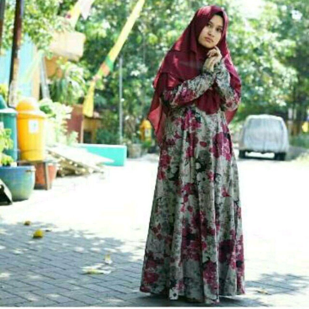 Jual Gamis katun jepang original gamis magda lyra virna Limited