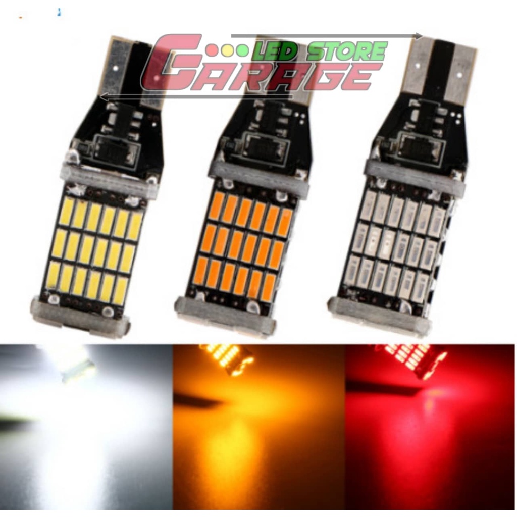 LED LAMPU SEIN SENJA T15 T10 W16W CANBUS 45 LED SUPER TERANG BRIGHT BERKUALITAS BAGUS