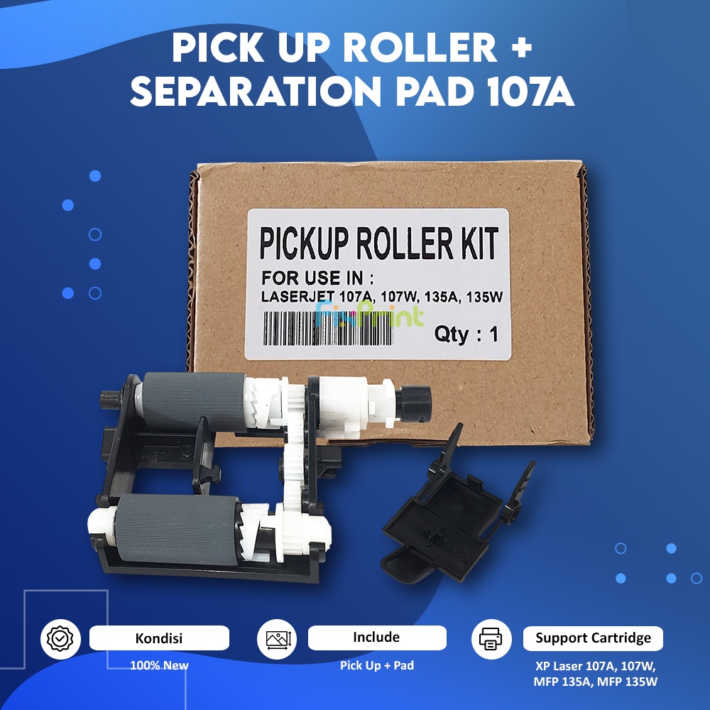 Pick Up Roller + Separation Pad 107A New, Roller Kit Printer MFP 135A