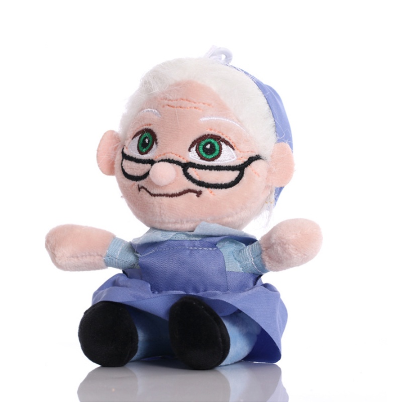 Ready Stock !!! 15cm UP Carl Fredricksen &amp; Wife Ally Plush Toys Doll Stuffed Soft Toys