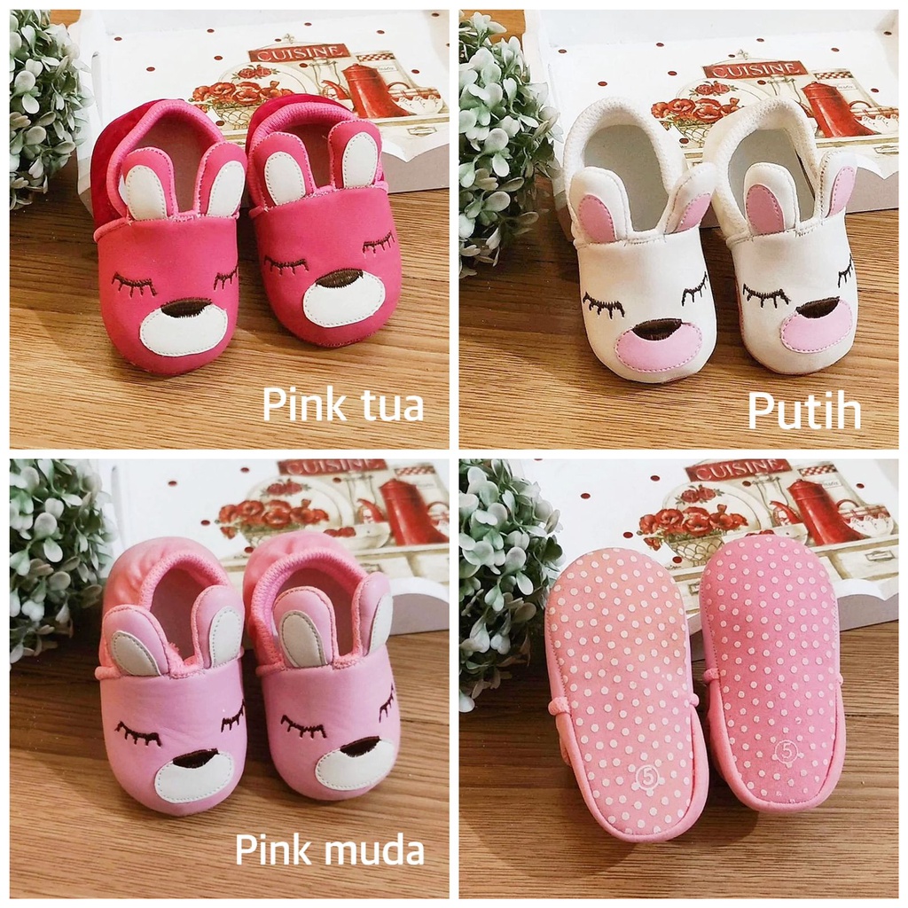 Klik Mds Sepatu Anak Bayi Perempuan Sleepy Cat Ukuran 2-3-4-5 Usia 0-12 Bulan