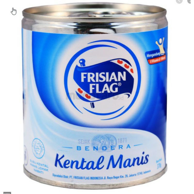 

Frisian Flag Full Cream Bendera Susu Kental Manis Kaleng PUTIH - [370 gr]