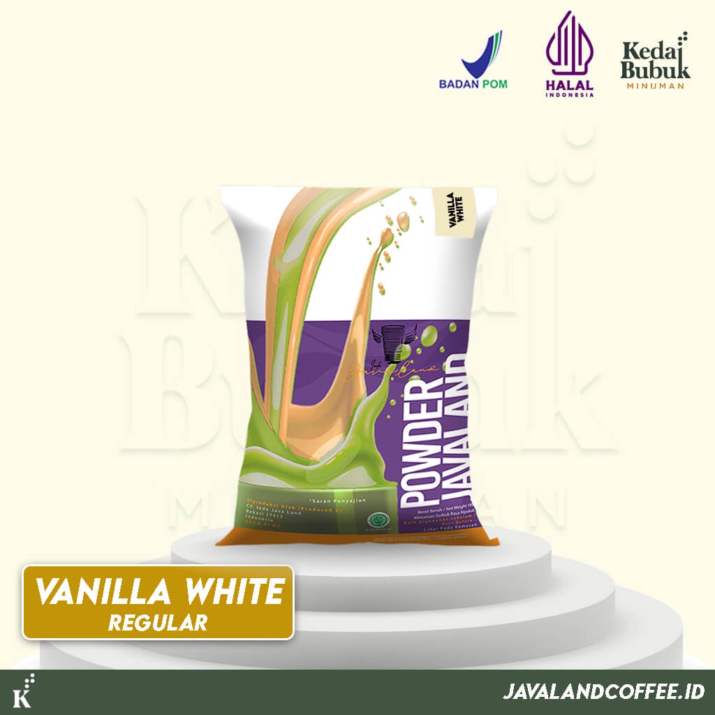 Javaland Bubuk Minuman Rasa Vanilla 1Kg - Regular Plain | Bubble Powder Drink Boba