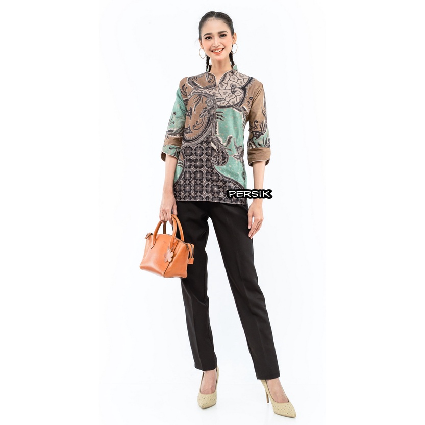 Maura Couple - Sania Ruffle Batik Couple ori Ndoro jowi DNT Garansi Termurah-BLV Lasem Hijau