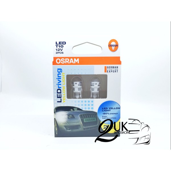 Lampu Bohlam LED OSRAM / Lampu Senja YELLOW LIGHT / KUNING T10