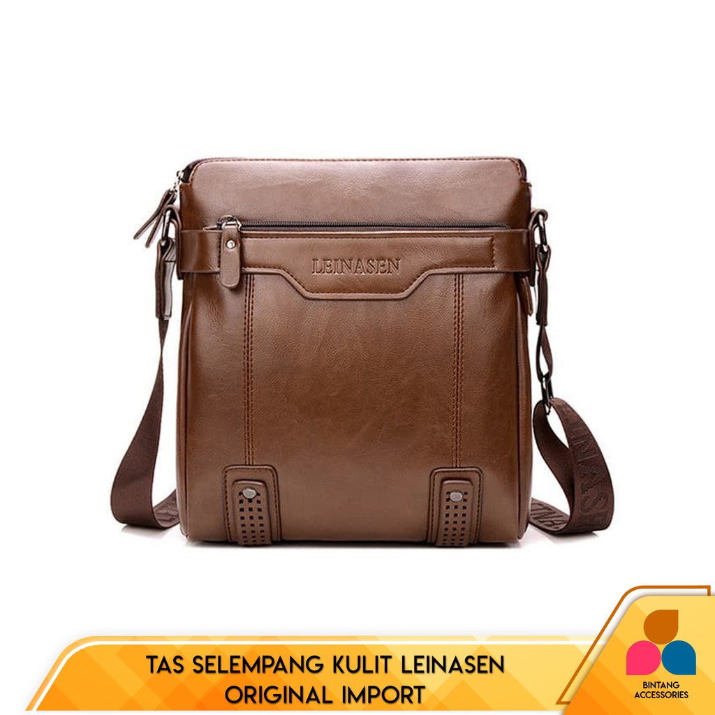 TAS SELEMPANG KULIT LEINASEN ORIGINAL Import