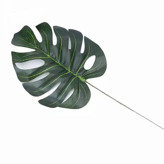 Daun Monstera Artificial Daun Hias  Palsu Ekor  Naga  Plastik 