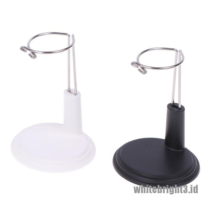 (white3) Stand Holder Boneka Bahan Metal Adjustable
