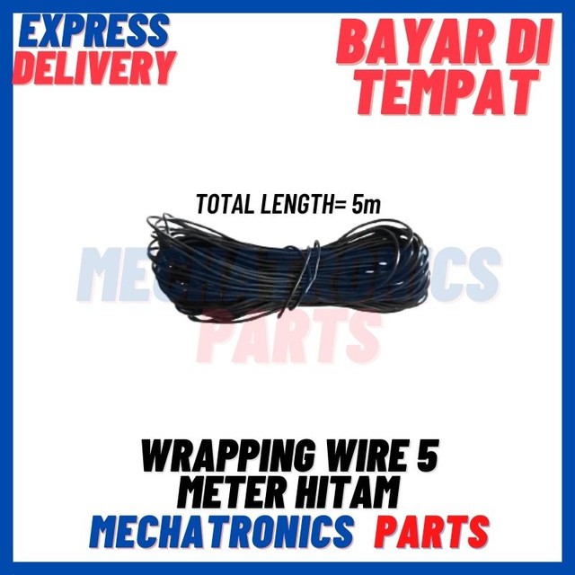 [DEV-9104] WRAPPING WIRE 5 METER HITAM