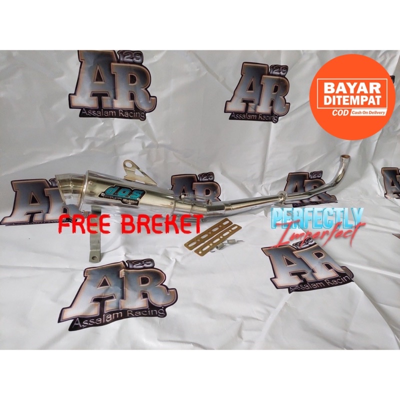 Knalpot racing dos supra x 110 supra x lama supra x 125 jupiter z vega r vega r new vega rr kharisma