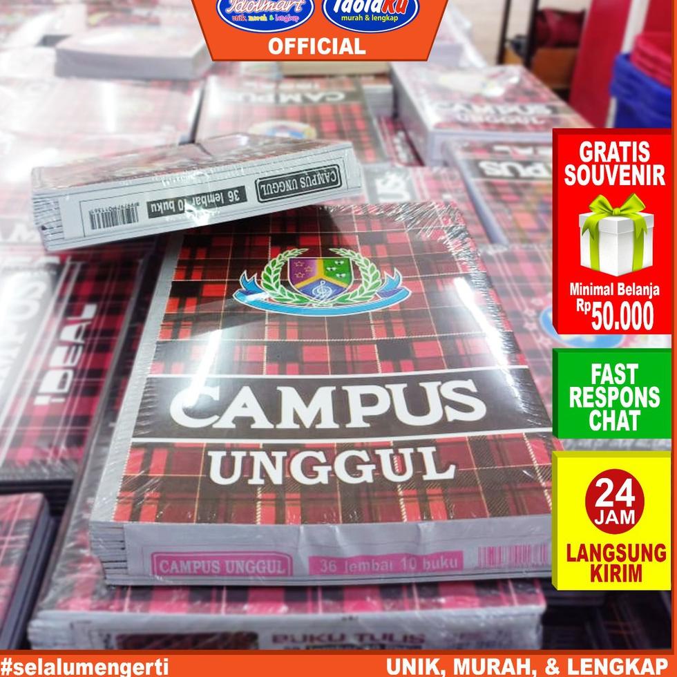 

Terlaku. CSLZP IDOLMART Buku Tulis Campus Unggul isi 36 Lembar Buku Tulis sekolah Boxy/10 pcs 35 Ser
