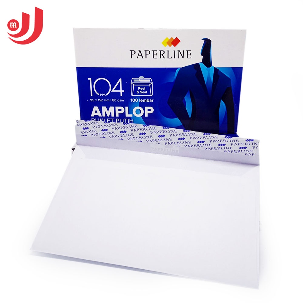 

Amplop Paperline (No : 90, 104, 110) Buklet Putih - Plain Envelope (Isi 100 lembar)