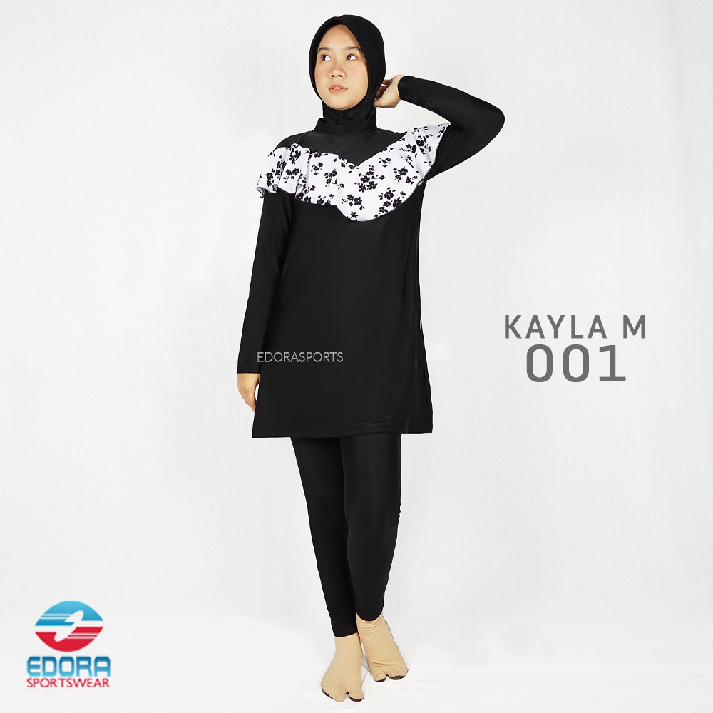 EDORA Baju Renang Muslim Wanita Dewasa KAYLA Model LOOSE FIT MUSLIMAH ORIGINAL