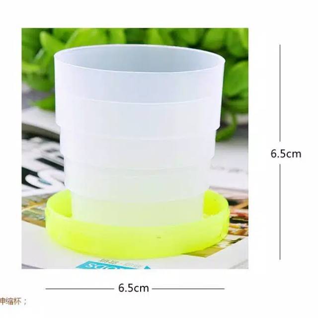 DC - Gelas Portable  lipat plastik portable travel telescopic cup plastic