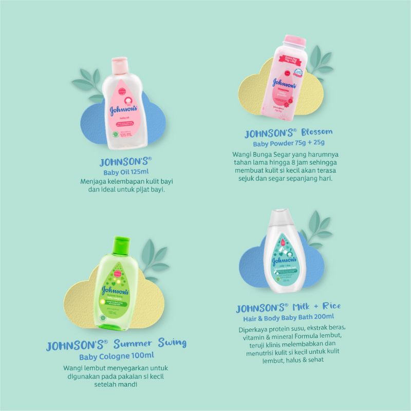 *RIJECT* JOHNSON’S® Essentials Gift Set - Paket Hadiah Bayi - Paket Sabun Bayi - Sabun Bayi Set - Be