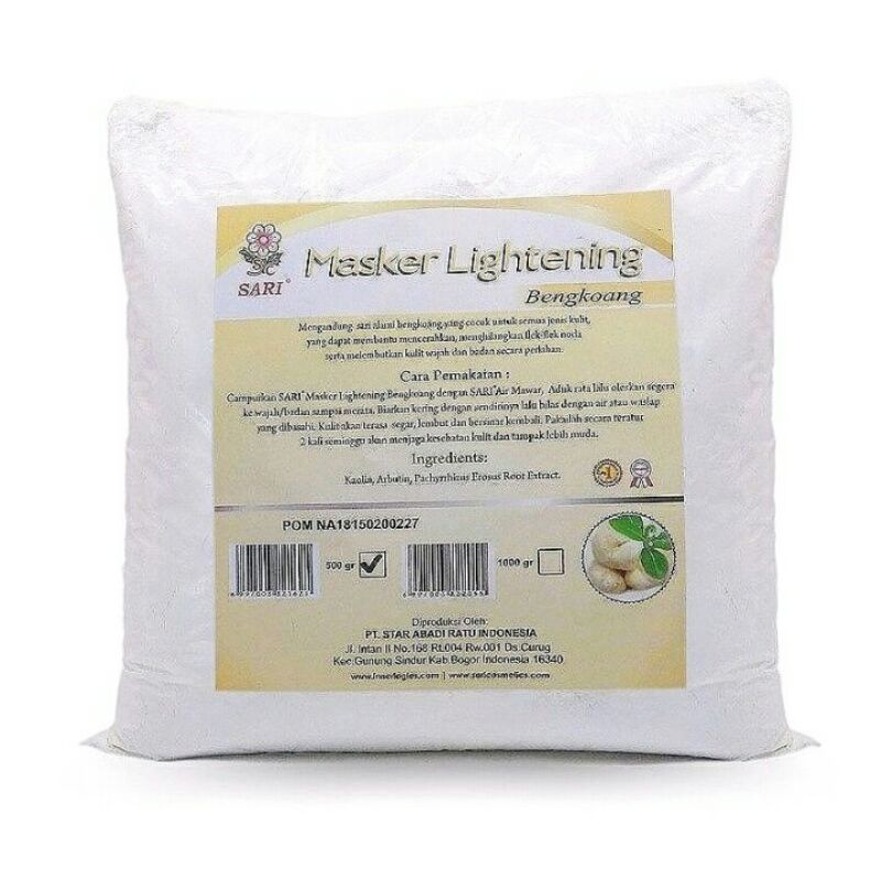 MASKER TEPUNG LIGHTENING/MASK LIGHTENING 500GR/BODY MASKER/MASK BADAN/MASKER WAJAH KILOAN/MASKER MURAH/MASKER SALON