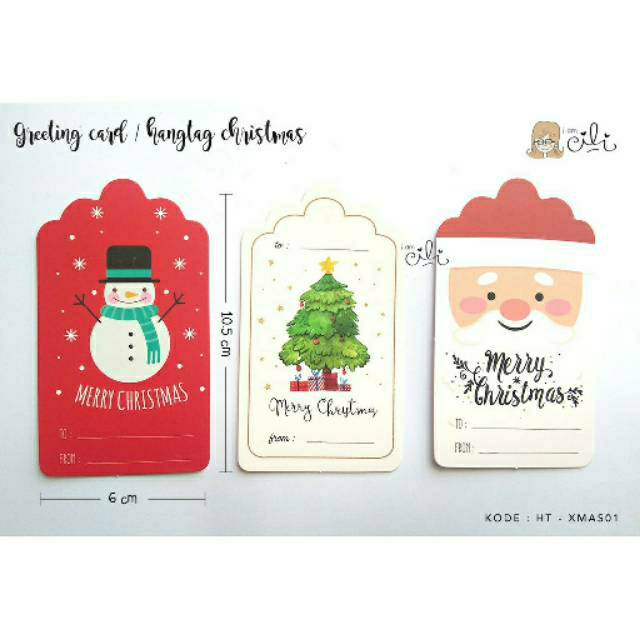 Tag Greeting Kartu Ucapan Tebal Natal Ulang Tahun Birthday Imlek Idul Fitri Baby Unik Lucu Shopee Indonesia