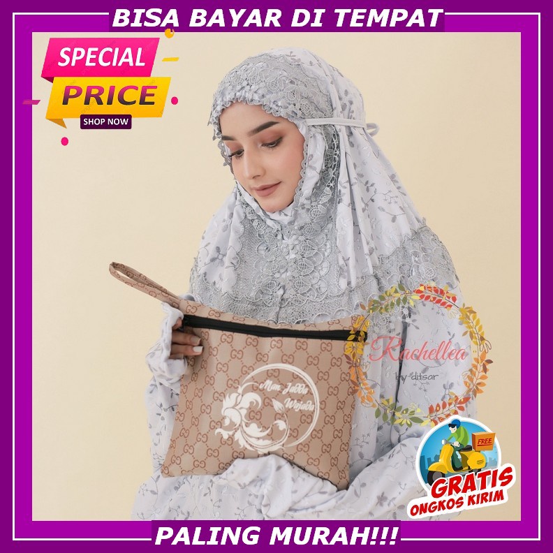 Mukenah Mukena Muknah Jumbo Dewasa Sutra Bordir Mewah Terbaru 2020 2021 Telukung Putih Rukuh Premium