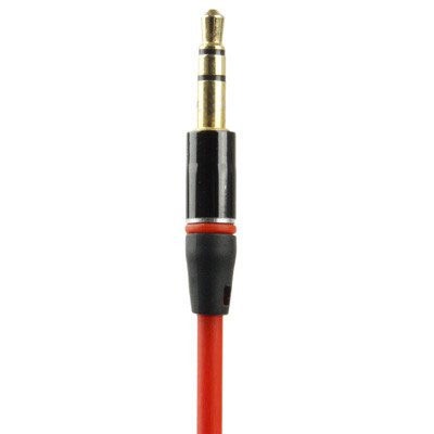 ROVTOP Kabel AUX 3.5mm HiFi Jack Gold Plated 120 cm - S-IP4G - Red