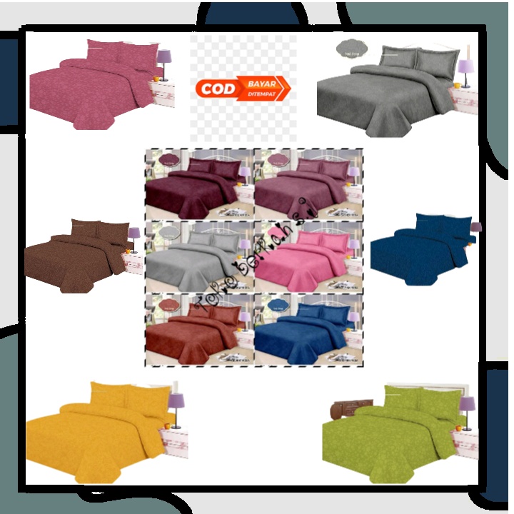 COD ( bayar ditempat )/MURAH BEDCOVER SET/BEDCOVER BUNGA SET/BEDCOVER KARAKTER SET/BEDCOVER EMBOS...