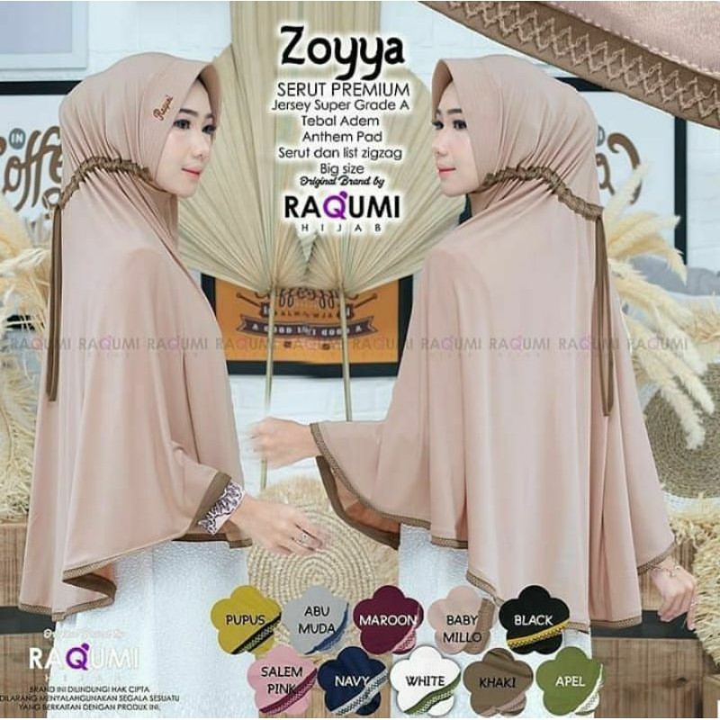 hijab jumbo zoya murah