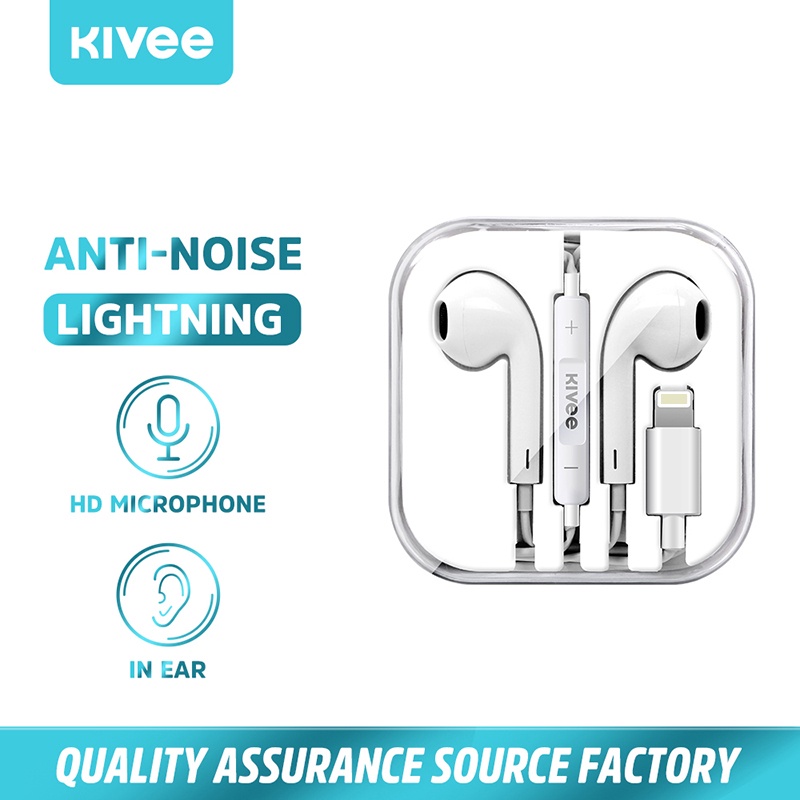 Headset Earphone KIVEE iPhone Super Bass In-ear dengan