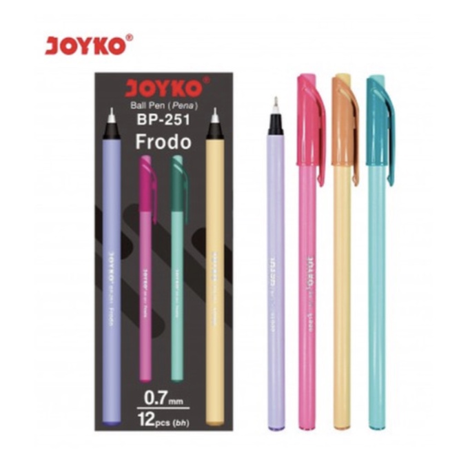 

Ball Pen Pulpen Pena Joyko BP-251 Frodo 0.7 mm 1 Box 12 Pcs