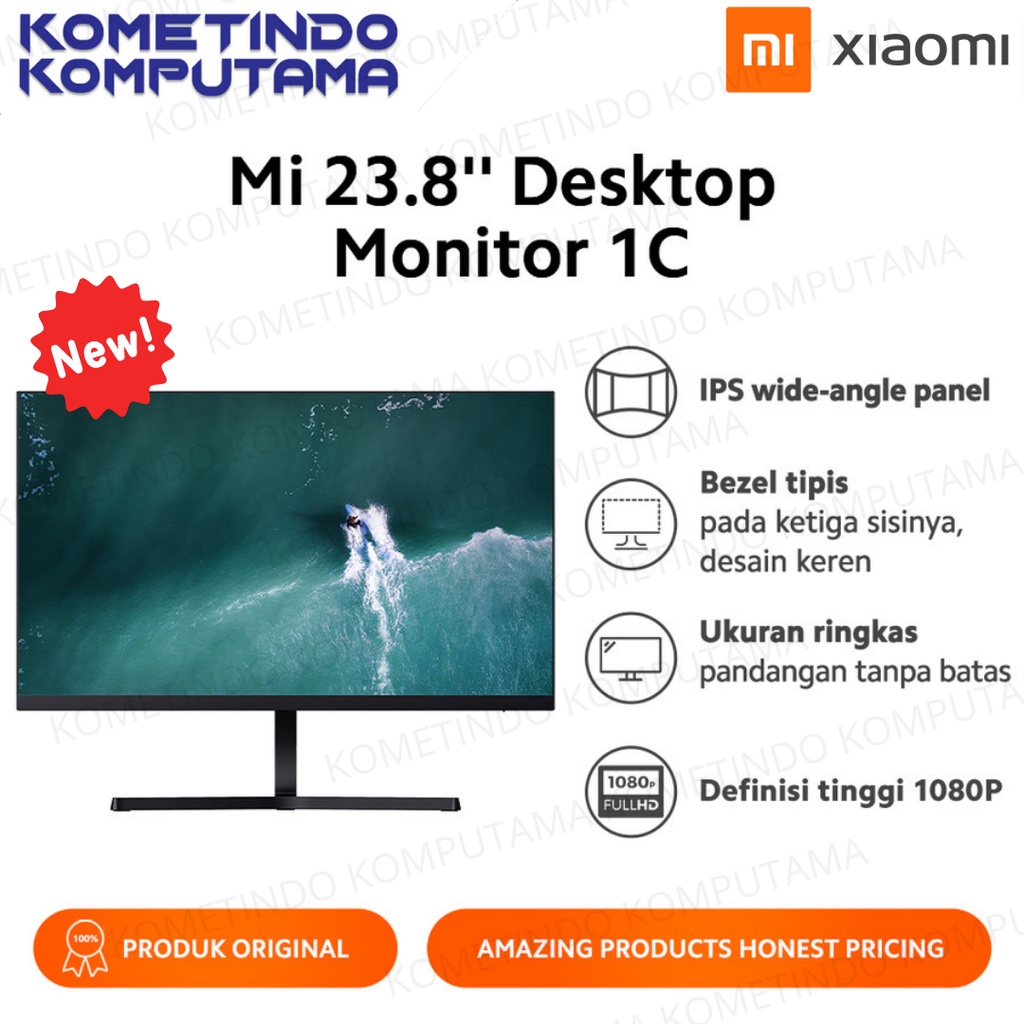 Xiaomi Mi 23.8&quot; Desktop Monitor 1C Bezel Tipis Garansi Resmi LED