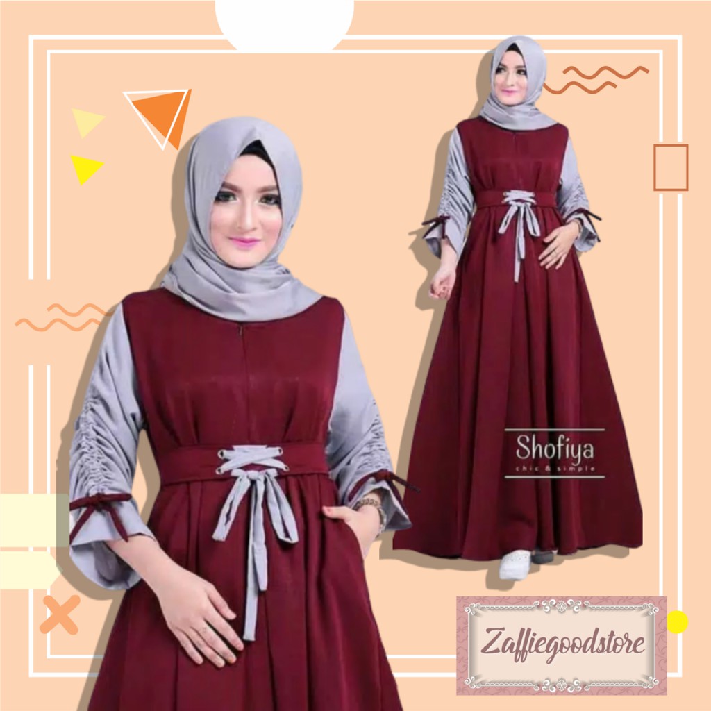 Model Baju Gamis Terbaru 2020 Model Baju Lebaran Untuk Remaja Kel Db736 Fashion Muslim Baju Gamis W Shopee Indonesia