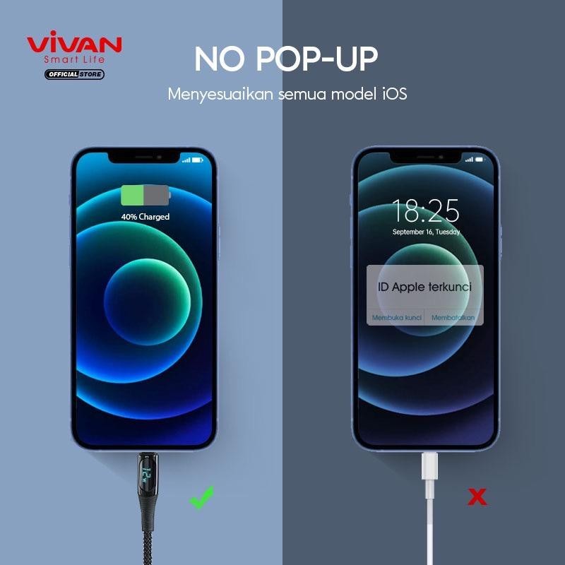 Kabel Data Vivan VIL100/VIC100 - Fast Charging