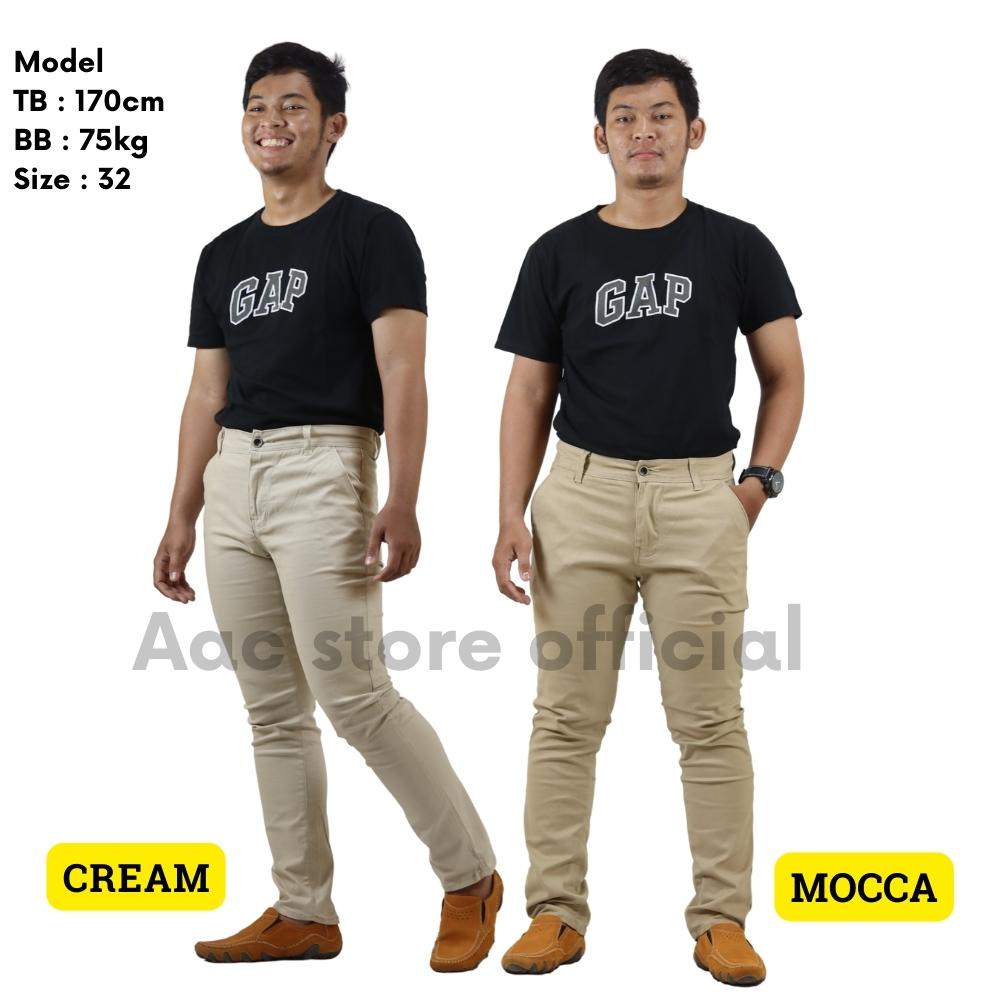 CELANA CHINO PANJANG PRIA SLIM FIT MC HUGO ORIGINAL