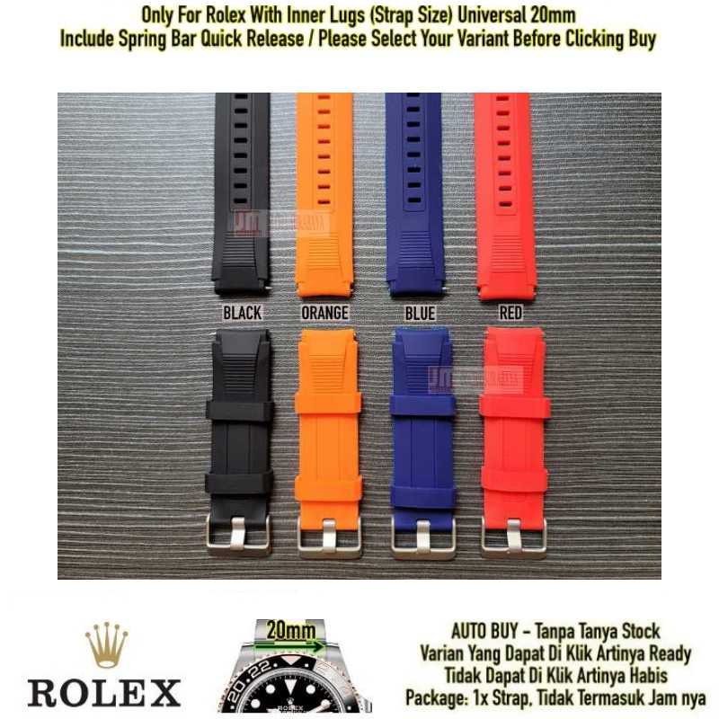 SIKAI Wide Watch Strap ROLEX Universal 20mm - Tali Jam Rubber Sporty Silikon