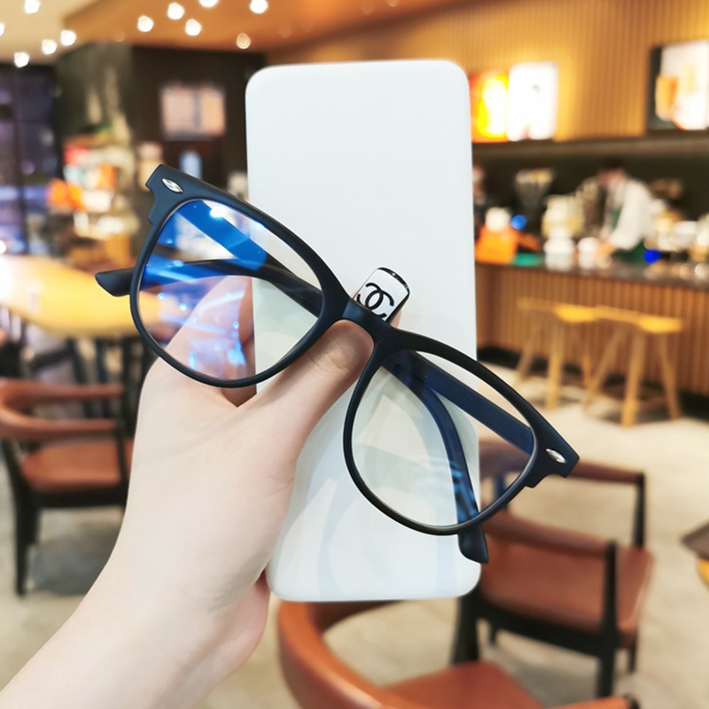 (YUZHU) Myopia Eyeglasses Korean Fashion Style Anti Radiation Glasses For Women/Men